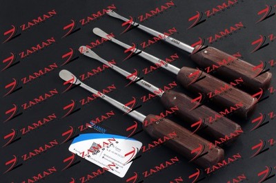 Cobb Spinal Elevator Fasergriff 8 mm 10 mm 12 mm 14 mm 4-teiliges Set von Zam...