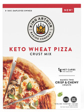 Keto Pizza Crust Mix Low Carb 1g Net Carbs Crisp Chewy 10.25 oz for Two Crusts