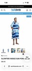 Slowtide Hooded Changing Poncho Body Wrap Cotton Tie-Dye Blue/White 30x40 — photo 1