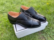 Savile Row Handmade Black Oxford Shoes – Size EU 41 / UK 7 / US 8 – New