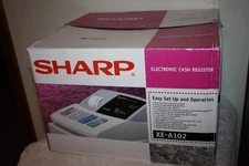 Sharp XE-A102 Electronic Cash Register W/ Keys, Accessories & manual NEW in BOX