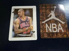 Michael Jordan Chicago Bulls Getting Serious Ten Clubs Playing Card Oddball