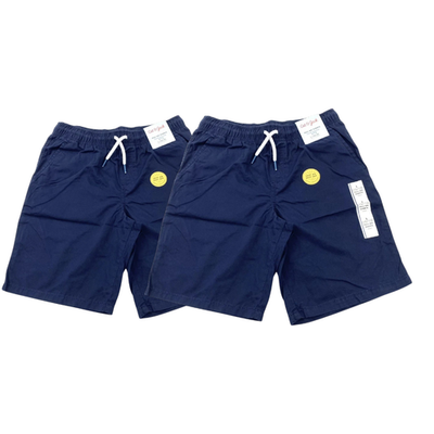 Cat & Jack Boys 100% Cotton Pull-On Shorts Drawstring Blue Size L