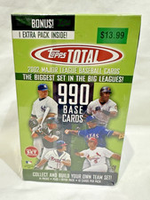 2002 Topps Total Baseball 990 Base Card Set 14 + 1 Pack  Box Brand New Sealed
