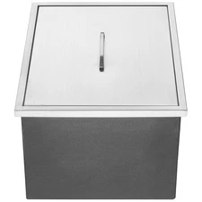 22"x17"x12" Drop in Ice Chest Ice Cooler Ice Bin Stainless Steel w/Cover