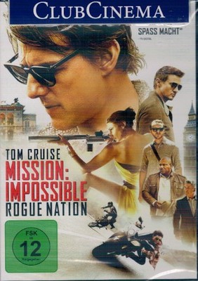 MISSION: IMPOSSIBLE - Rogue Nation - Tom Cruise - DVD - NEU