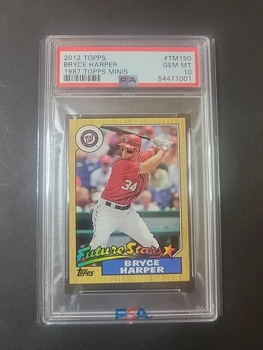 2012 Topps 1987 Topps Minis #tm150 Rookie Bryce Harper Psa 10