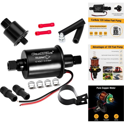 #ad Low Pressure 12V Electric Fuel Pump 2 3.5 PSI Inline Gas Diesel Transfer P60430 $33.99