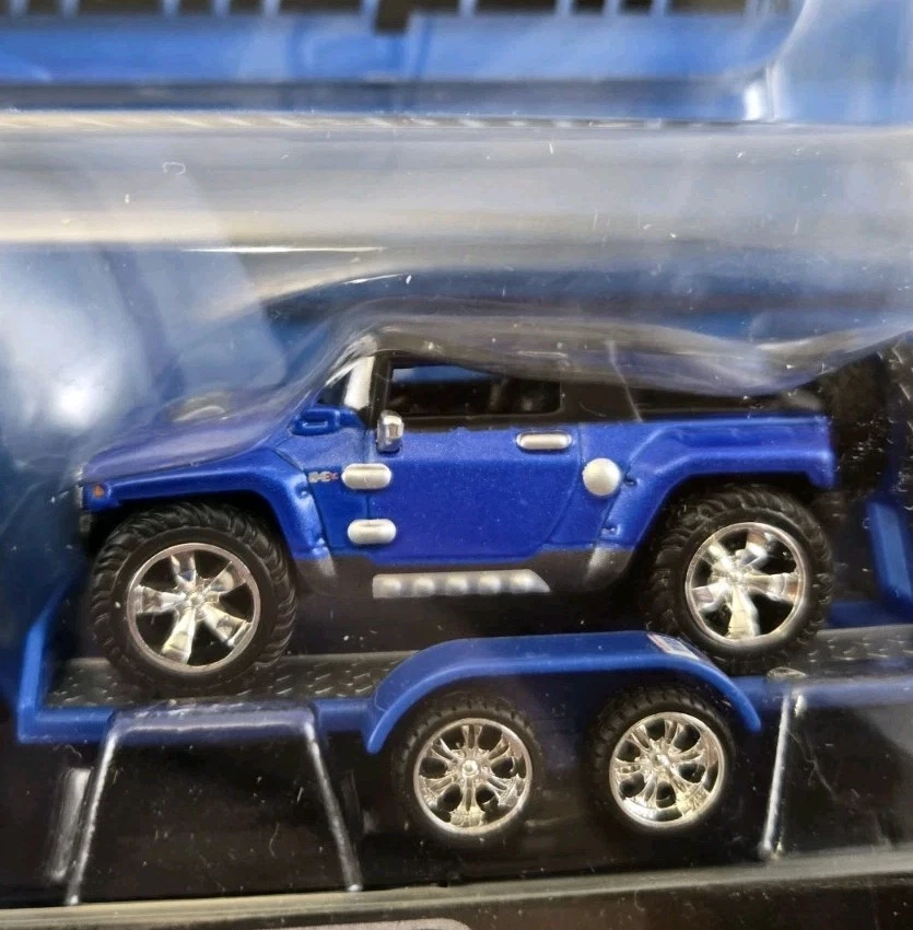 Maisto All Stars Elite Transport HUMMER H2 SUV / Hummer HX Blue 1/64 - Image 3 of 4