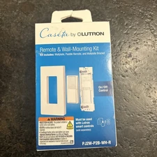NEW SEALED Lutron Caseta Remote & Wall Mounting Kit  PJ2W-P2B-WH-R *LOW PRICED