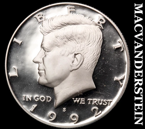 1992-S Kennedy Half Dollar- Silver Choice Gem Proof Luster No Reserve #i9861