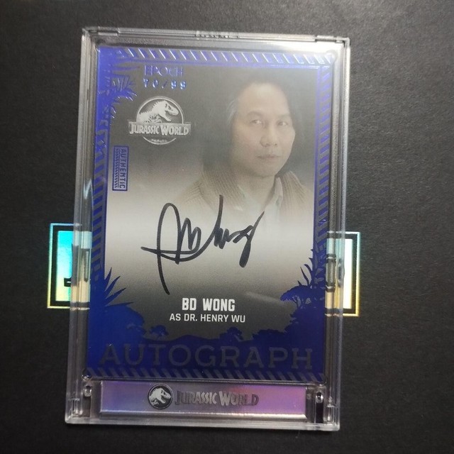 Jurassic World BD Wong Autographed Card Henry Wu 70/99 Trading Card