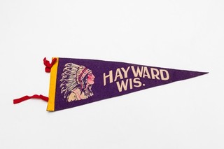 Vintage Hayward Wisconsin Souvenir Felt Pennant 18"