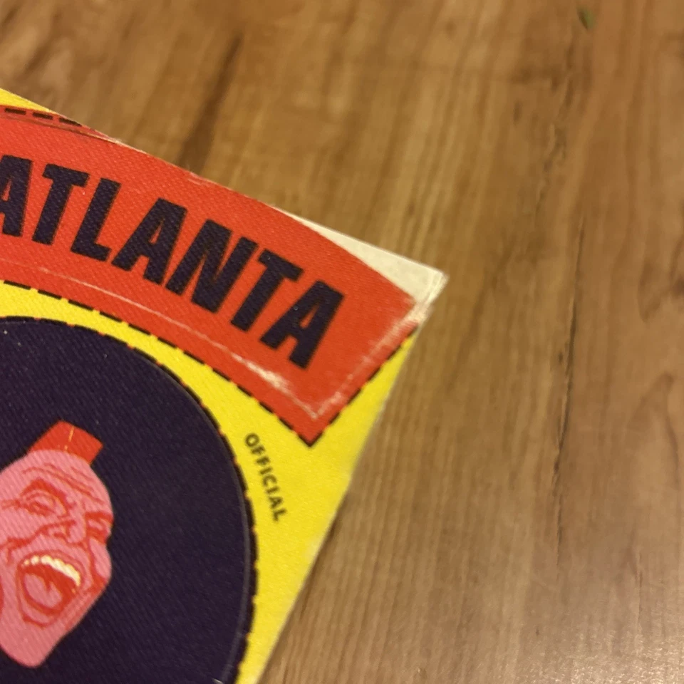Fleer Atlanta Braves 1968-72 tela gritando valiente "¡Envío gratuito! Foto 2 de 4