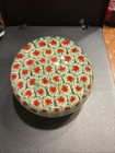 Vintage Millefiori Art Glass 3" Round Paperweight Red  White Murano — photo 2