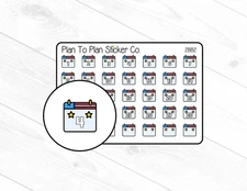 2882~~Flag Date Covers Planner Stickers.
