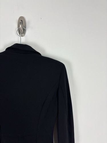 Nuevo con etiquetas Blazer Boston Proper Beyond Travel Corbata Cintura Talla 2 Negro Tejido Elástico - Imagen 11 de 11
