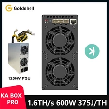 Goldshell KA BOX PRO 1.6T 600W KAS Miner Cryptocurrency Kaspa Miner 1200W PSU