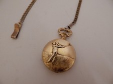 Milan quartz Japan pocket watch With Golfer