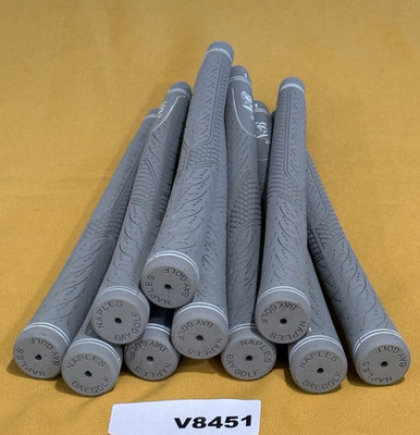 Set of (10) Naples Bay Ladies Women Undersize Grip, Grey and White, NEW V8451