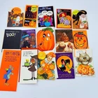 Lot Of 15 Vtg 60s 70s Ambassador Halloween Greeting Cards NOS (002)