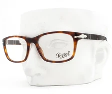 Persol Eyeglasses Glasses 3012-V 24 Polished Brown Havana 54-18-145 No Case