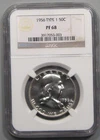 PROOF 1956 Type 1 Silver FRANKLIN Half Dollar.  NGC PF68.  #107 L