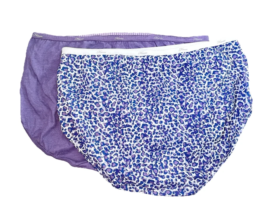 Hanes 100% Algodón Mujer’s Hipster Talla 11 Nuevo 15763 2 Pares Foto 2 de 4