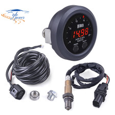 Wideband Air Fuel Ratio Gauge Kit 52mm 2-116 Led Digital Lsu 4.9 Oxygen Sensor