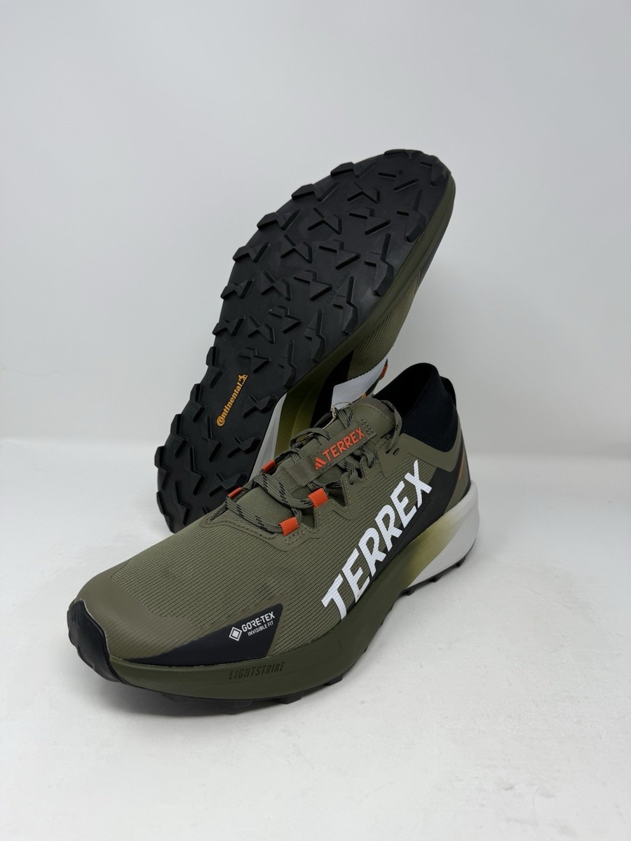 Adidas Terrex Agravic Mid GORE-TEX Olive Green Hiking Shoes JP7252