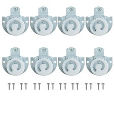 8 PCS Sliding Closet Door Rollers Replacements 7/8 inch Top Wheels Hardware