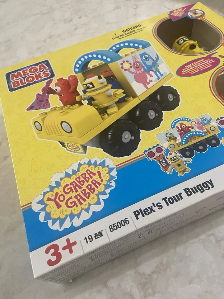 NEW in Box Mega Bloks Yo Gabba Gabba Plex's Tour Buggy 19 pc Building Set 85006 - Image 2 of 4