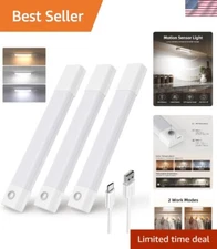 Adjustable Brightness LED Under Cabinet Lights - Motion Sensor & Touch Control