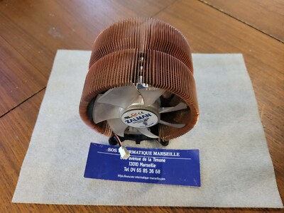 Ventilateur CPU Zalman ZF1125BTH Pour Socket LGA 775 – Cuivre, 12V