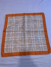 Baar  Beards Scarf Vintage Burgundy Japan Polyester Excellent Condition Square