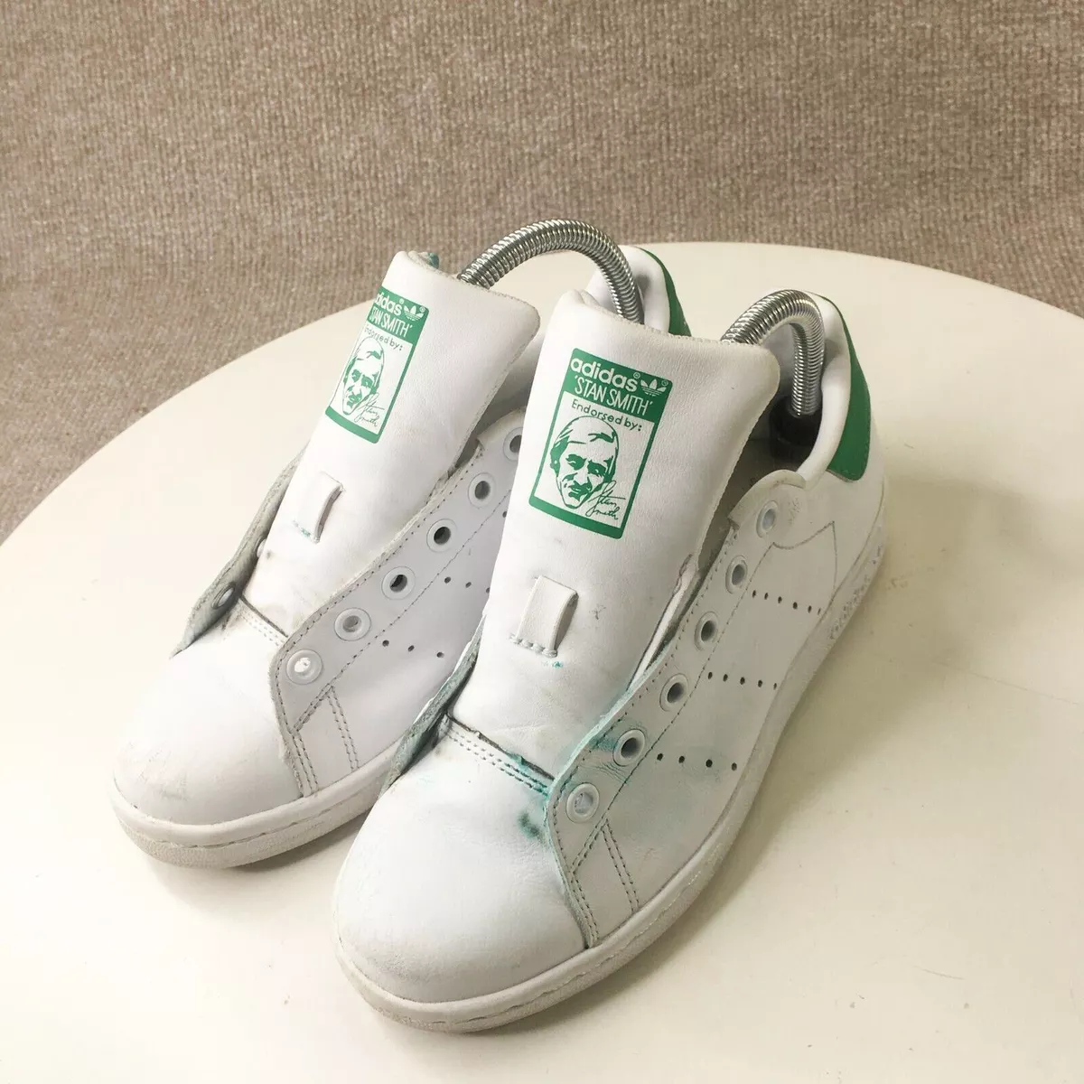 Adidas Stan Youth Kids Sneakers White Green 4Y Stan Smith Boys Shoes eBay