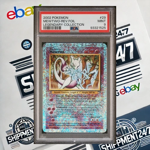 PSA 9 Mewtwo #29/110 Pokémon Legendary Collection Reverse Holo