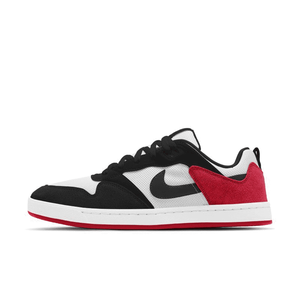 nike sb alleyoop trainers in white and blue