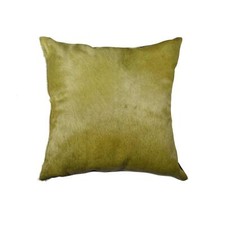 18 Verde Cowhide Throw Pillow