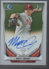 MATT IMHOF 2014 BOWMAN CHROME DRAFT AUTO #BCA-MI