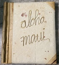 Aloha Maui Handmade Bamboo  Natural Materials Photo Album, Holds 80 4x6  , 15x13