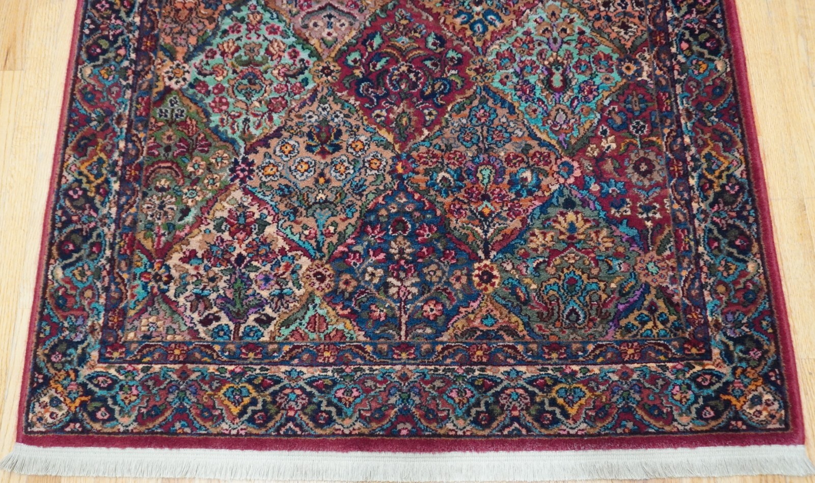 Authentic Karastan 717 Multicolor Panel Kirman Wool American Area Rug 4