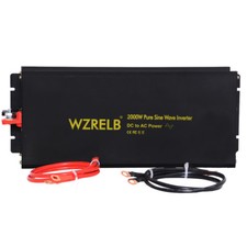 Power Converter 2000W Pure Sine Wave Inverter 12V 24V DC to 120V 220V AC Car RV