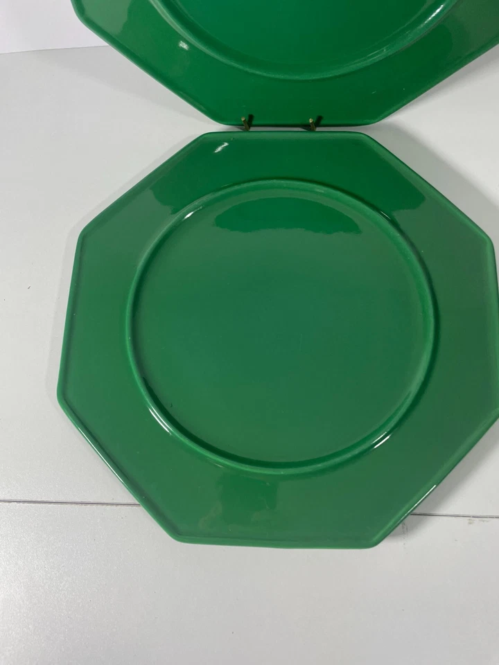 Villeroy & Boch Plates Gallo Design Green German Set of 2 Porcelain - Image 2 of 4