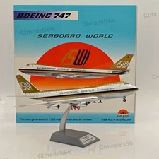 SEABOARD WORLD Boeing 747 / N701SW  WITH STAND / INFLIGHT 200 IF742SW0224P 1:200
