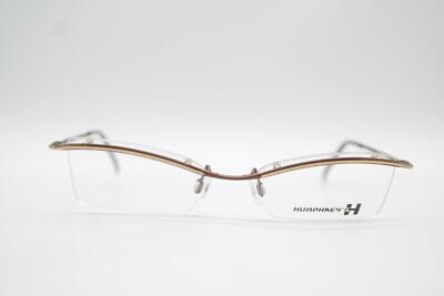 Vintage Humphreys by Eschenbach 2502 Bronze half Rim Glasses 