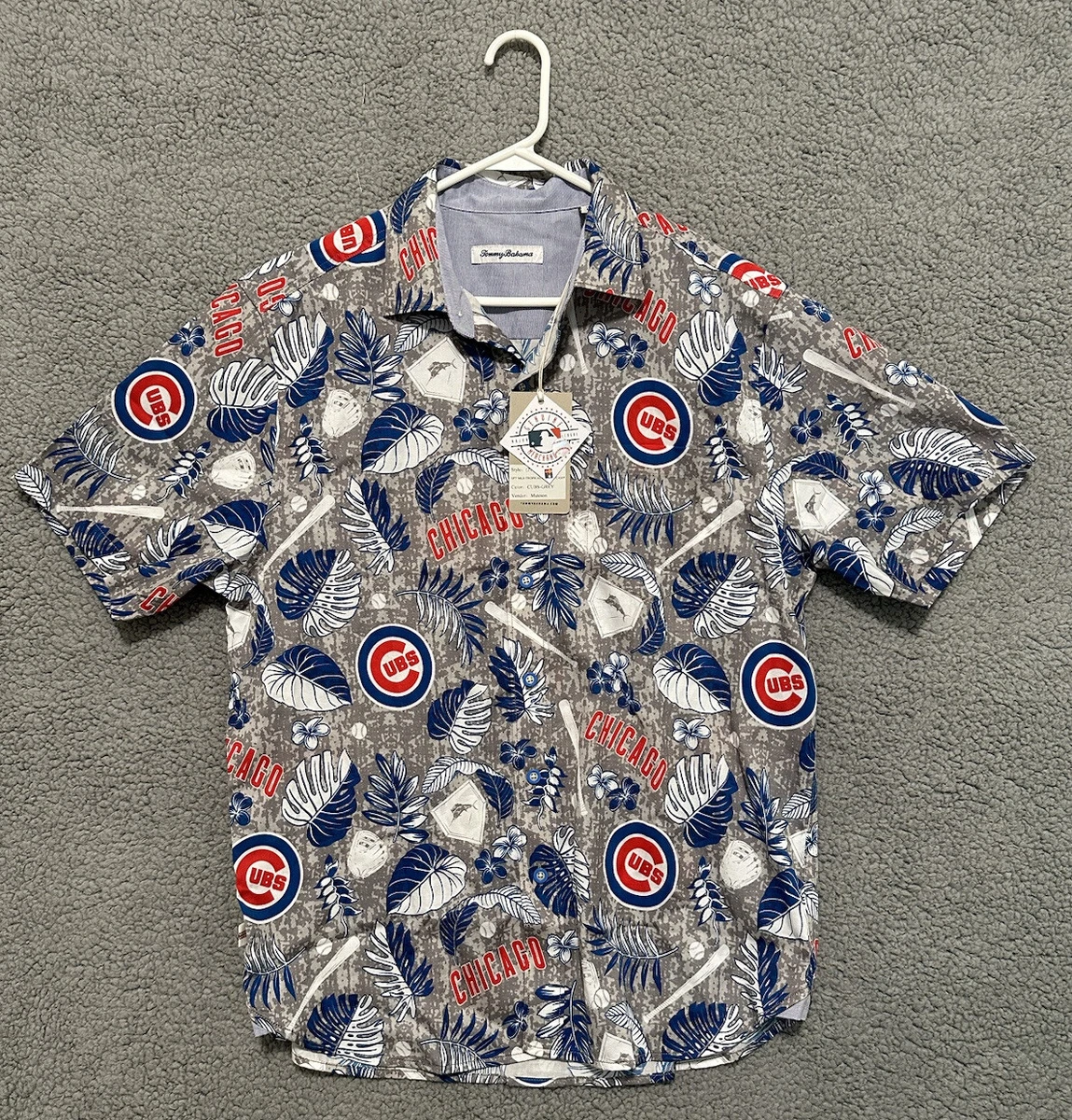 NEW Tommy Bahama MLB Chicago Cubs Hawaiian Shirt Men's Medium M Button Up  READ