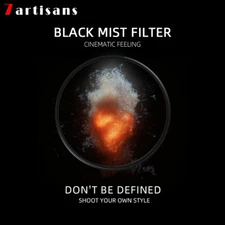 7artisans Camera Lens Black Mist 1/2 1/4 1/8 Filter Ultra Slim Frame Waterproof 