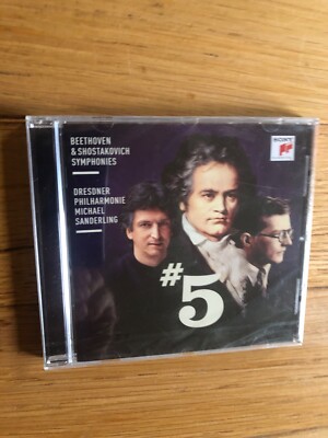 BEETHOVEN & SHOSTAKOVICH - SINFONIE NR. 5, MICHAEL SANDERLING, SONY CD NEU (OVP)