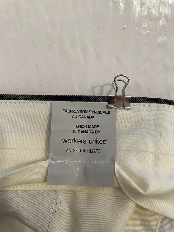 Jack Victor 34 x 30 Norway CT Pant Gray Check 100% Wool Flat Front Dress Pants - Image 4 of 4